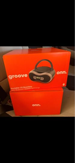 Onn Groove Portable CD Boombox with Bluetooth