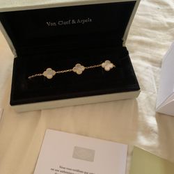 Van Cleef & Arpels  VCA Gold Plated Bracelet – Elegant Women’s Fashion Jewelry