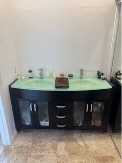 61” bathroom vanity light up
