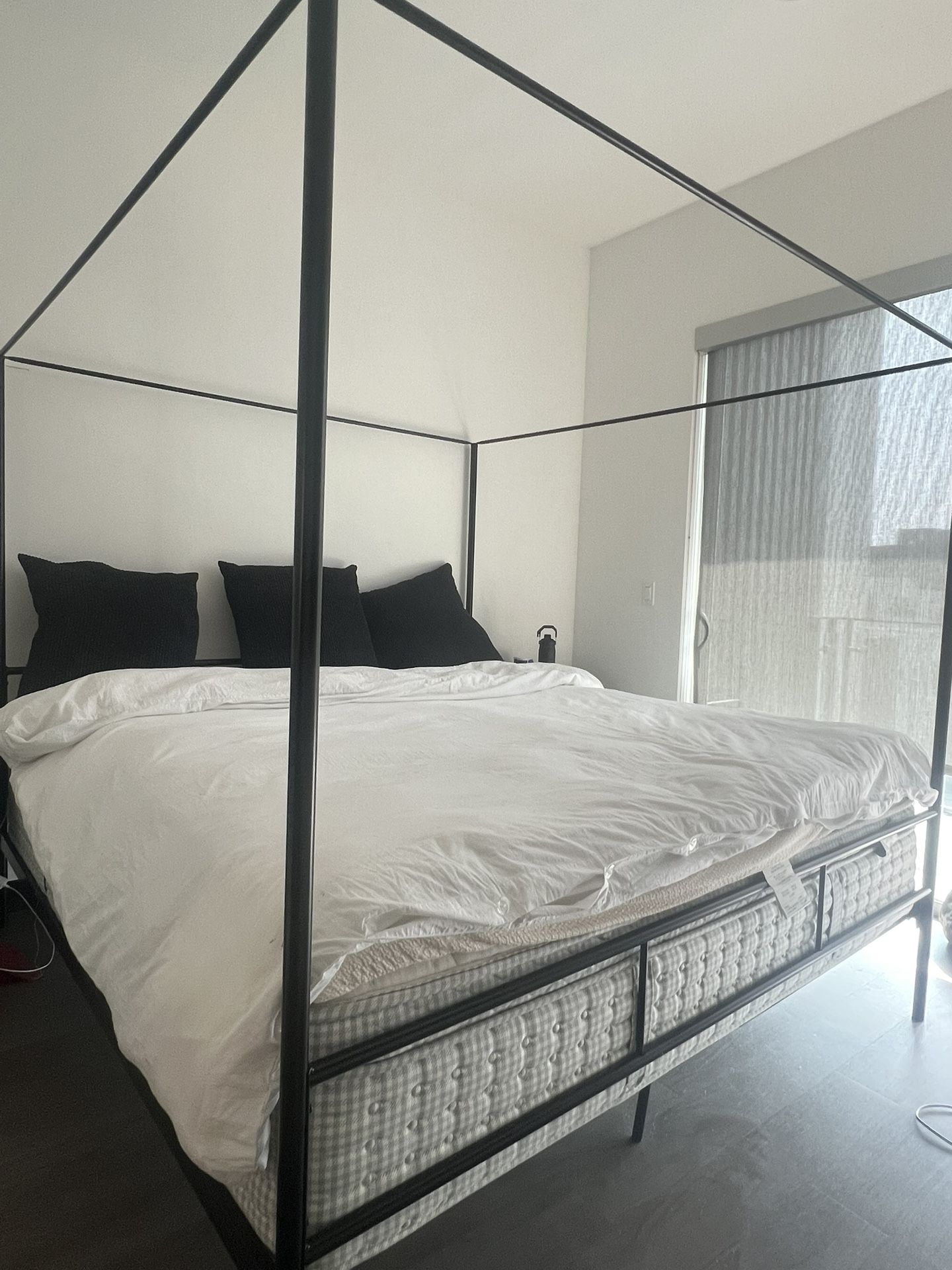 Black Canopy Bed Frame