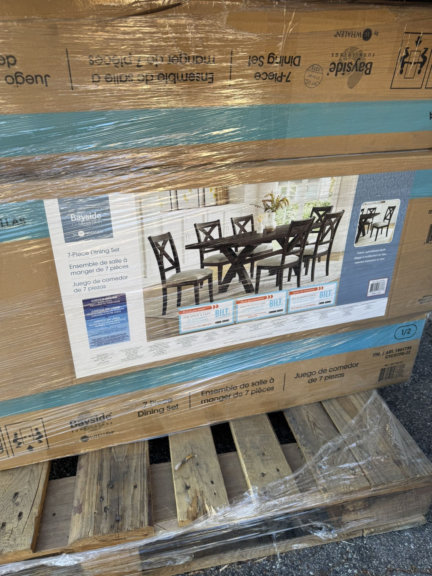 Bayside Furnishings Seat Dining Table Piece Bayside Furniture