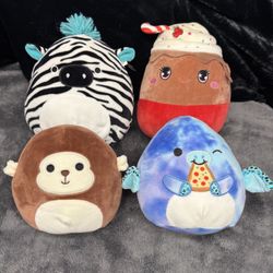 4 Pack of Large 8” Squishmallows in great shape! From non-smoking home.
