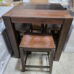 Dining Table With 4 Stools 