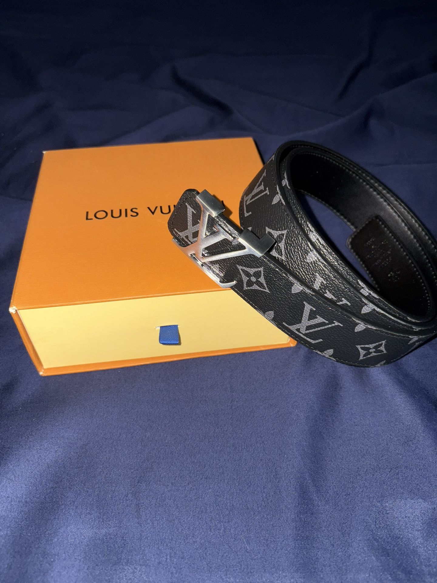 Louis Vuitton Belt 40mm Monogram Eclipse LV SILVER BUCKLE
