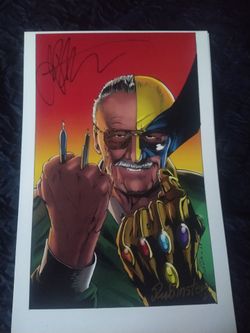 Stan Lee Wolverine Signed by Joe Rubinstein and Jim Starlin