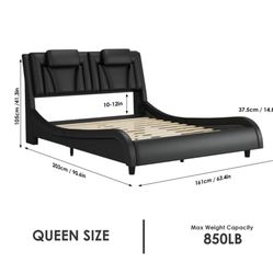 Queen Size Bed Frame And Mattress 