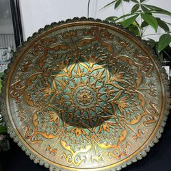 Metal Bowl Art with Metal Stand - $6 