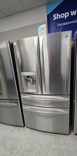 Kenmore Elite French Door 4‑Door Fridge – Stainless, Water & Ice