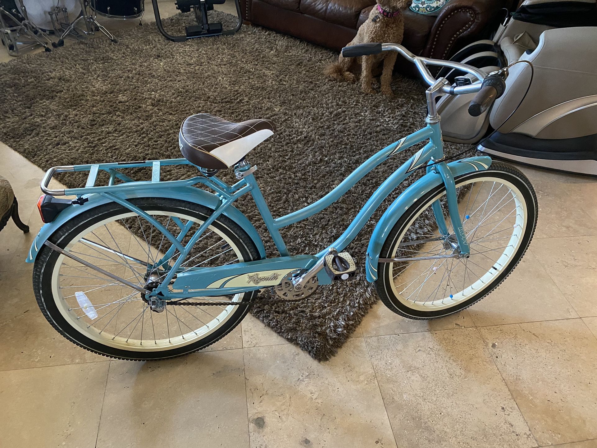 Turquoise Bike Beach Cruiser Regalo 3 Speed