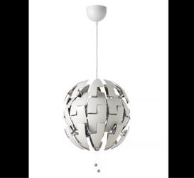 IKEA PS 2014 Pendant Spherical Lamp - White with Silver Interior