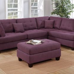 Sectional Sofa + Ottoman