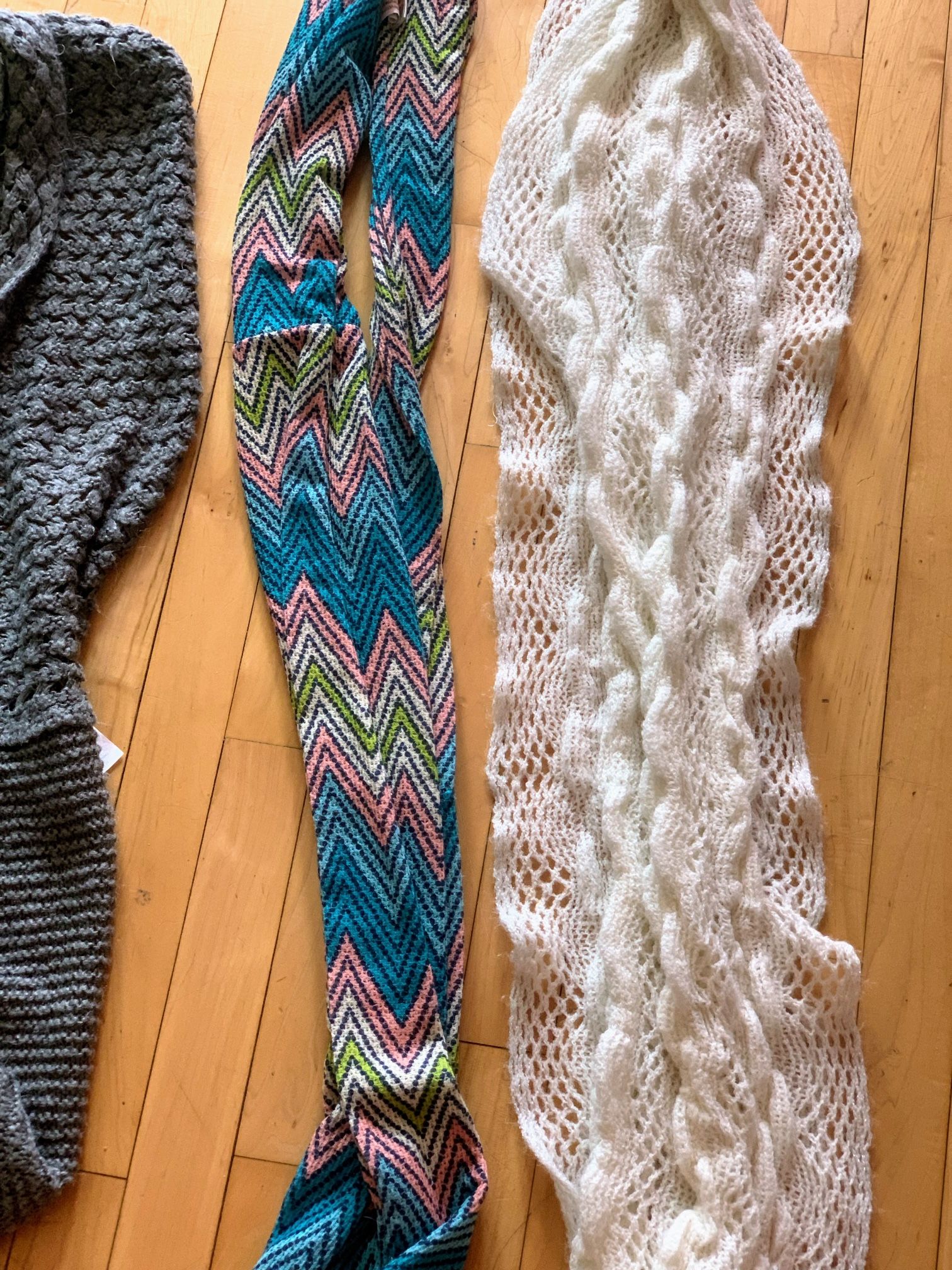 4 Wrap Around Scarves