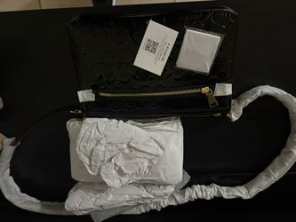 Black Coach Leather Bag