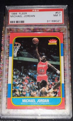 1986 FLEER 57 MICHAEL JORDAN PSA