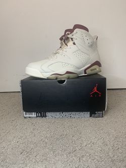 VNDS JORDAN 6 MAROON SIZE 11