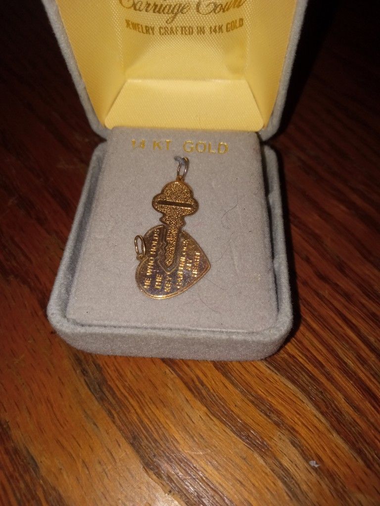 This Is A New 14 Karat Gold Key To My Heart Double Charm List $175 Mine $100