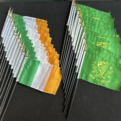 (12) “Flags of Ireland”, and, (12) “ERIN GO BRAGH” Brand New, Flags of Ireland