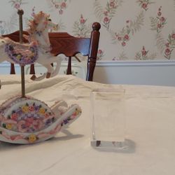 Musical Rocking Horse And Rocking Horse Crystal 