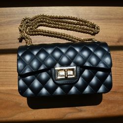 Black evening bag