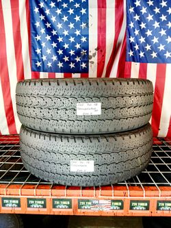 LT265/70R18 FIRESTONE TRANSFORCE AT 265 70 18 USED TIRES SET 