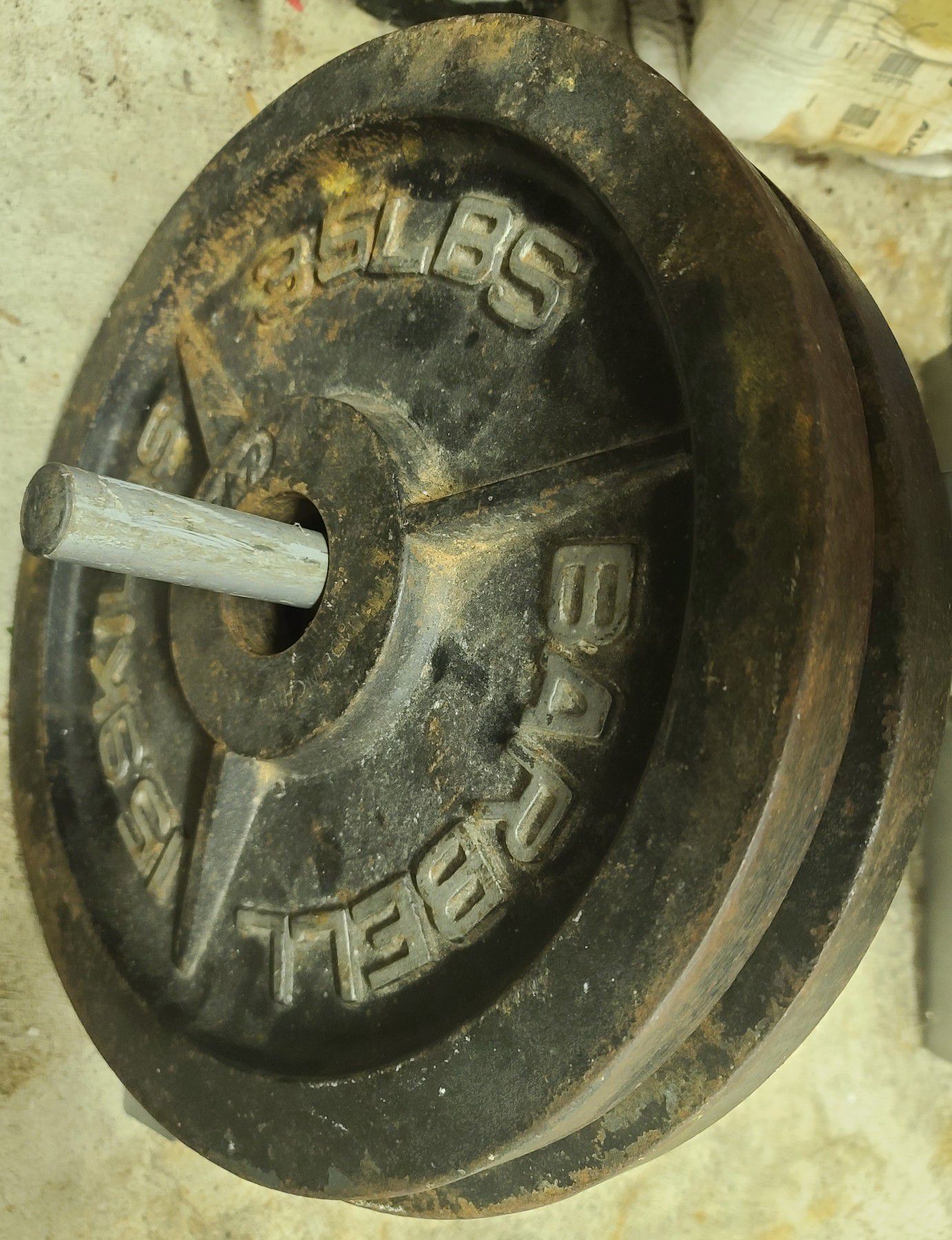 Pair of 35 pound Olympic weight plates