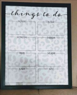 Dry Erase Weekly Planner