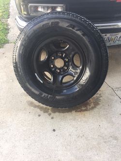Only one tire and wheel, 6 hole