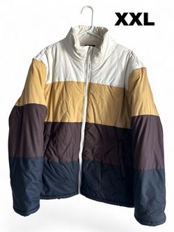 Color-Block Puffer Jacket