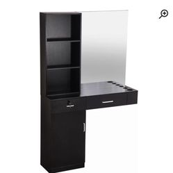 Shugart two drawer 48” W combo dresser with mirror 