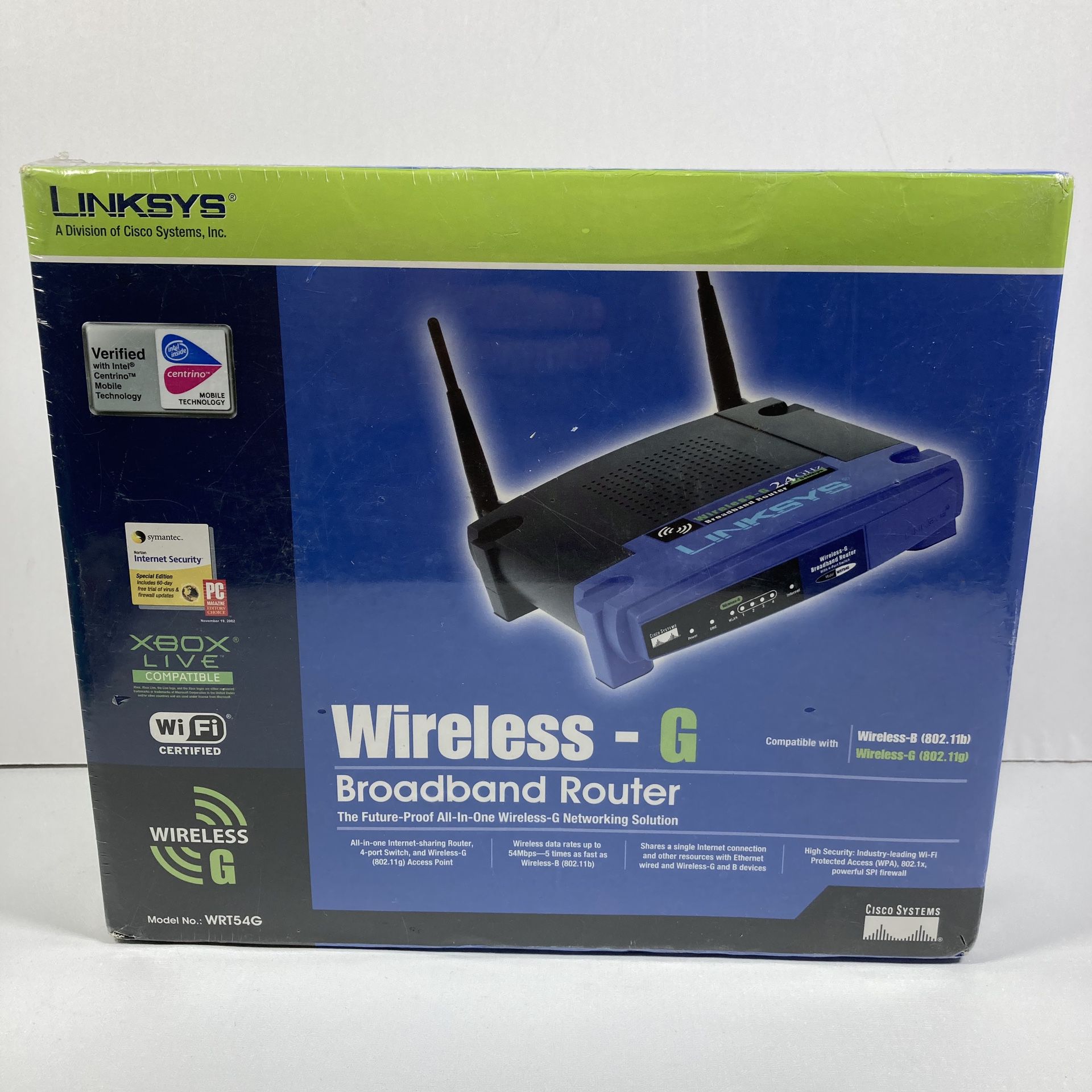 Linksys Wireless G Broadband Router WRT54G NEW SEALED 745883553853.