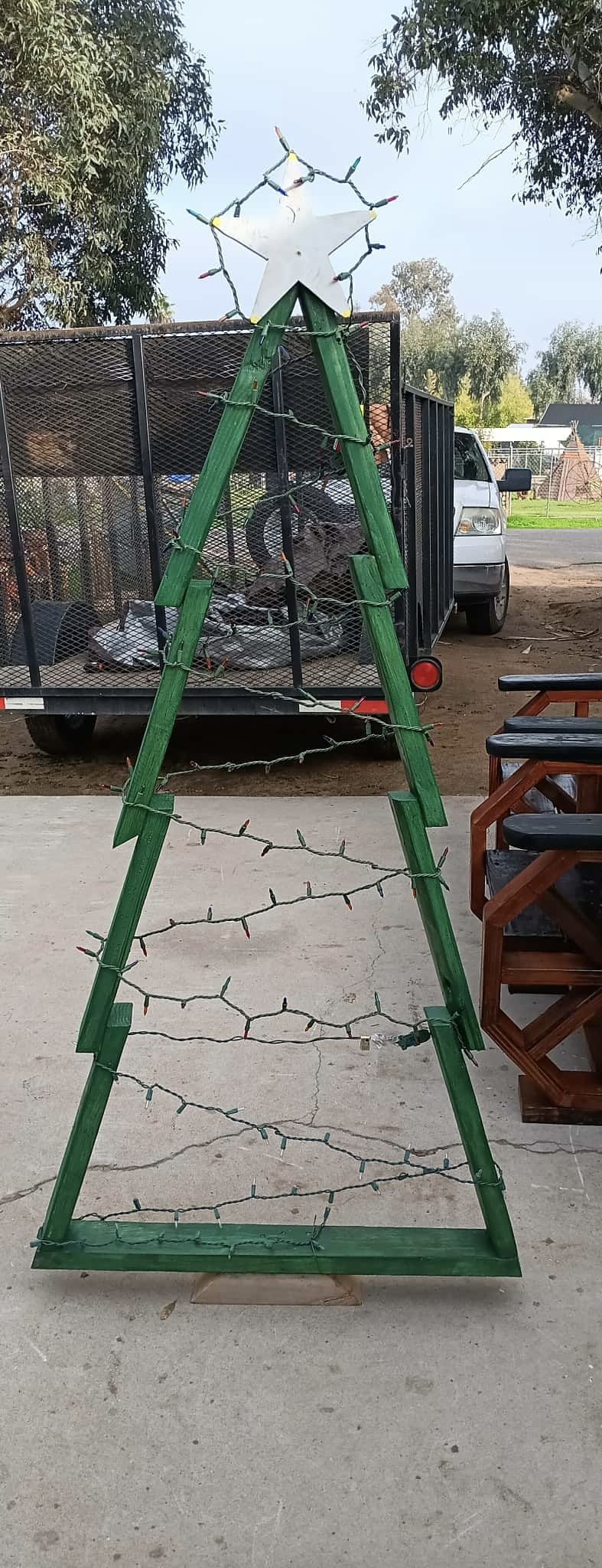 Decoración Navideño 🎄Pino De Madera