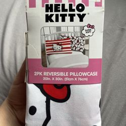hello kitty reversible pillow case