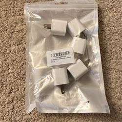 5-Pack USB Wall Charger Travel Plug Adapter 