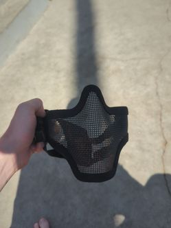 Black Tactical Half Face Mesh Mask