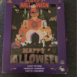 Disney Mickey Mouse Halloween light up sign box