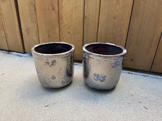 Pair of Anthropologie planters