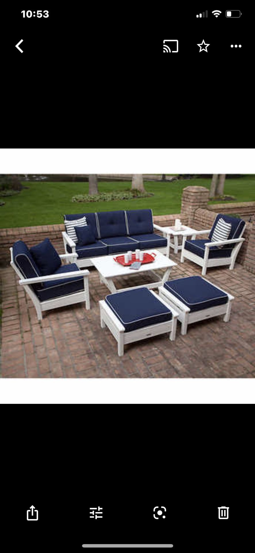 Patio / Deck Deep Cushion ALL WEATHER Treated Furniture  