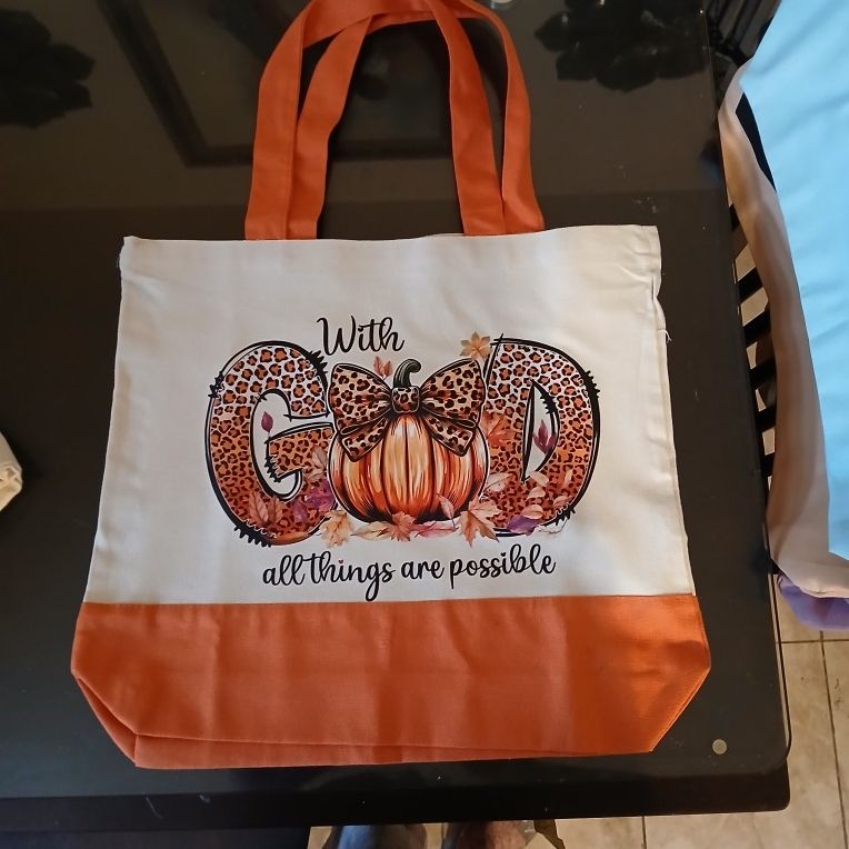 With God Canvas Tote Bag