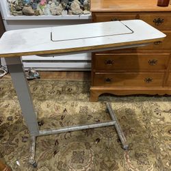 Antique Medical Table With Pop Up Vanity 