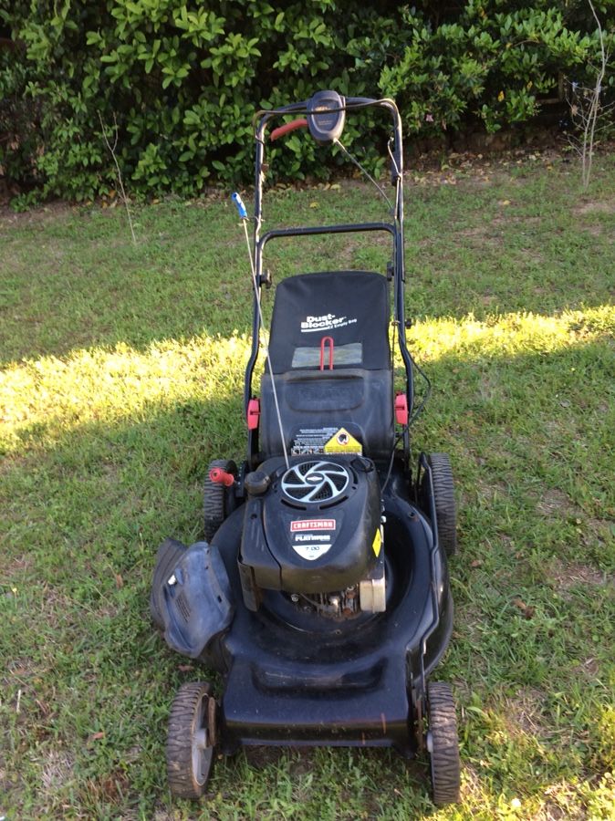 Craftsman platinum 917.374544 ez walk variable speed drive system lawn mower 7.00 ft lbs gross torque per sae j1840 190cc