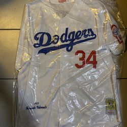 Fernando Valenzuela Los Angeles Dodgers 1981 White Authentic Jersey
