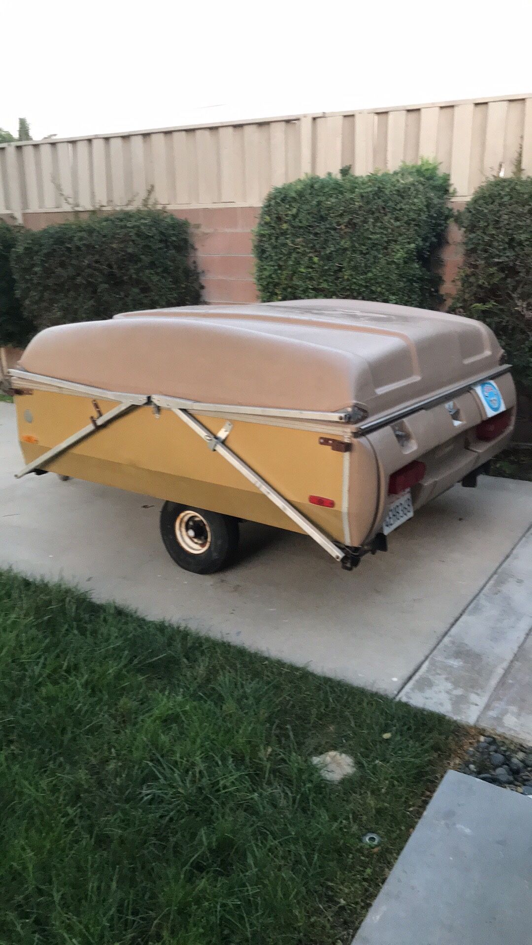 Vintage tent trailer 1973 Montgomery Wards Western Field