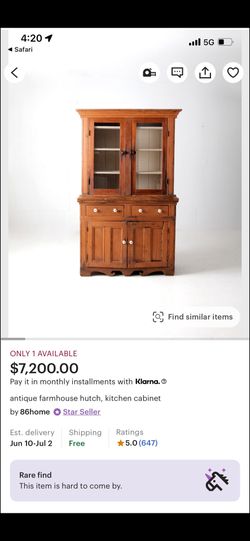 Antique Farmhouse Hutch