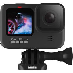GoPro HERO9 Black Bundle + Max Lens Mod, Remote, 2 Batteries & Dive Case