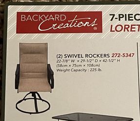 Backyard creations swivel rocker deals