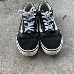 Black Vans Size 2 Boys Or Girls 