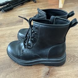 Black Combat Boots 