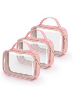 Pack Clear Makeup Bags with Handles