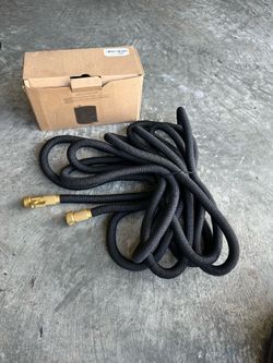 Latex flexible 100 ft garden hose with brass fittings new