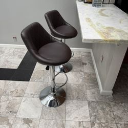 2 Brown Stools